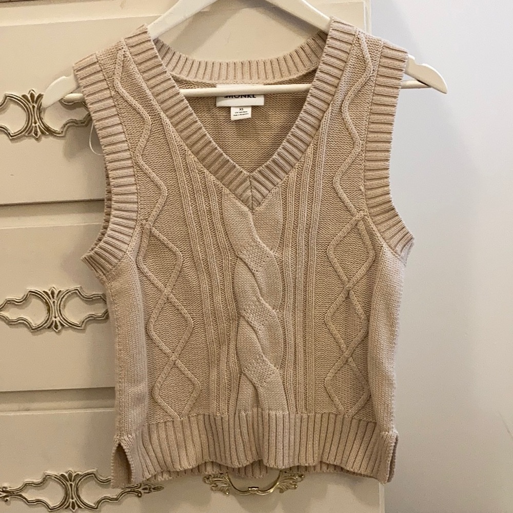 Monki sweater vest. XS. Purchased from ASOS.